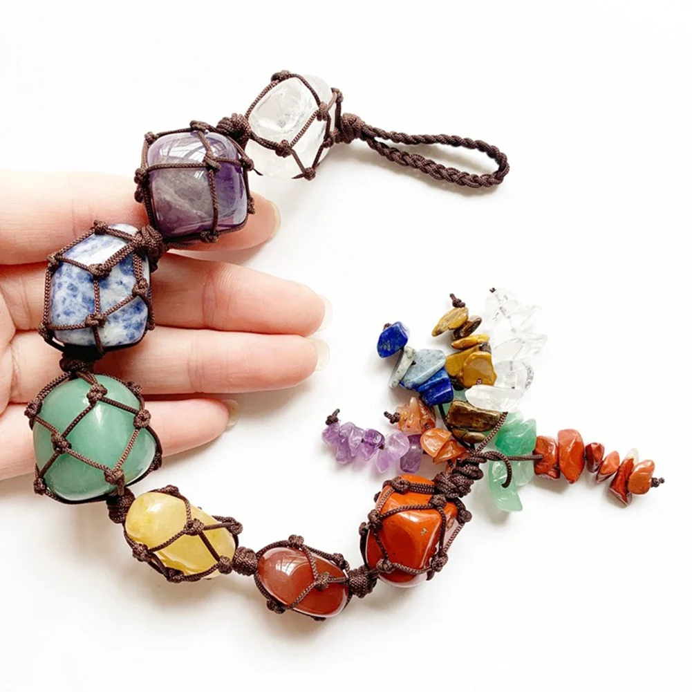 

Lucky Gem Pendant Aura Natural Crystal Decoration Bedroom Living Room Office Car Hanging Ornament Festival Party Gifts