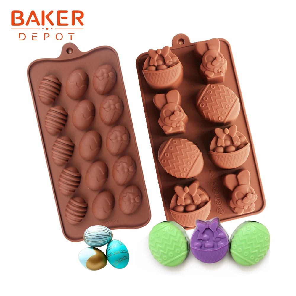 BAKER DEPOT пасхальное яйцо шоколадная форма силиконовая для торта кондитерские
