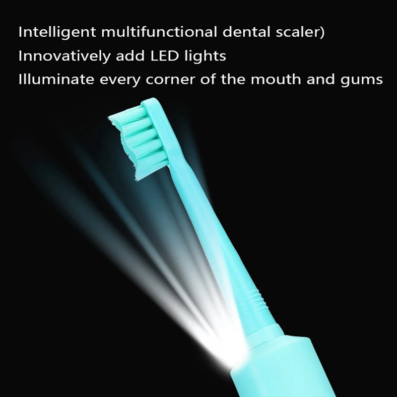 

Sonic Scaler Calculus Plaque Remover Tool Kit 3In1 Electric Toothbrush Tartar Cleaner Dentist Whiten