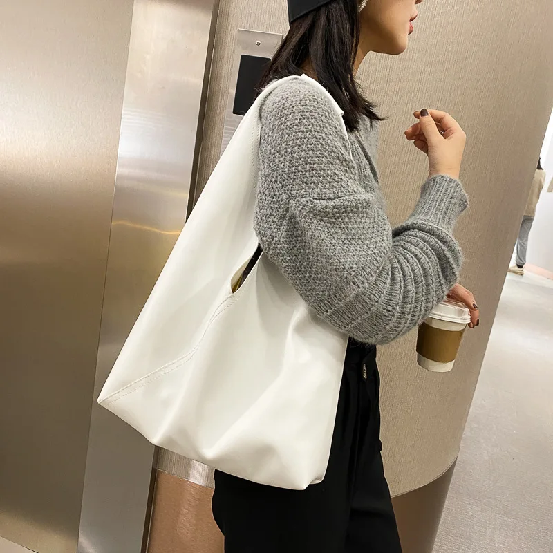 

Designer Soft PU Women Shoulder Bag Brands Large Capacity Tote Fashion High Quality Handbag Purse 2021 Shopper Bags for Women