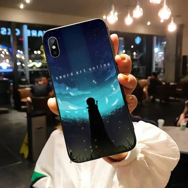

Sword Art Online SAO japanese Anime design shell funda Phone Case for iPhone 11 12 pro XS MAX 8 7 6 6S Plus X 5S SE 2020 XR