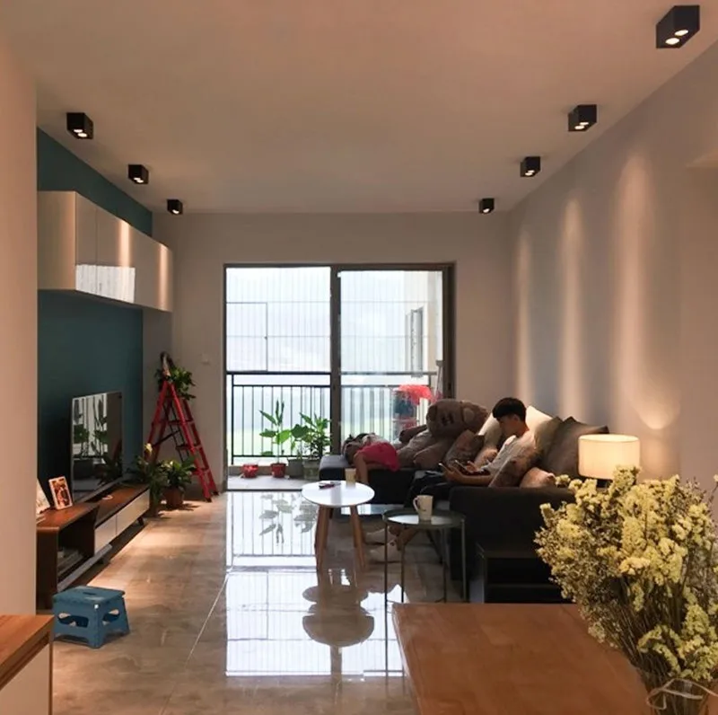 1 шт. Цвет: белый черный высокое качество поверхностного монтажа регулировки