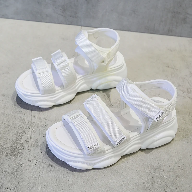 

Flat Platform Sandals Women Wedge Heels Shoes Women Buckle Canvas Summer Zapatos Mujer Wedges Woman Sandal