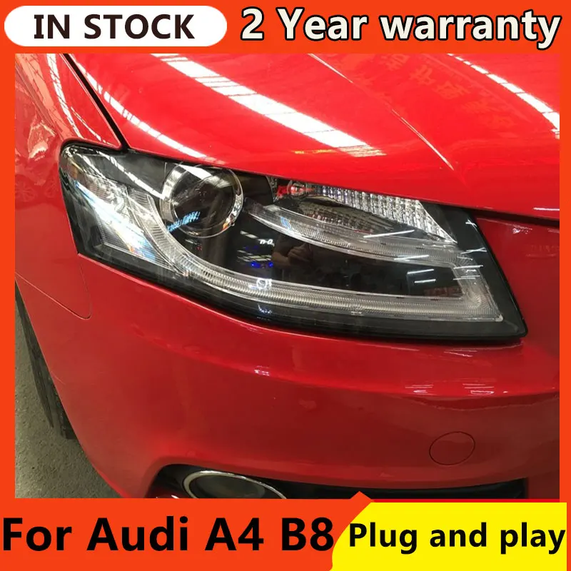 

Car Styling for Audi A4 B8 Headlights 2009-2012 A4L LED Headlight LED DRL Bi Xenon Lens High Low Beam Parking