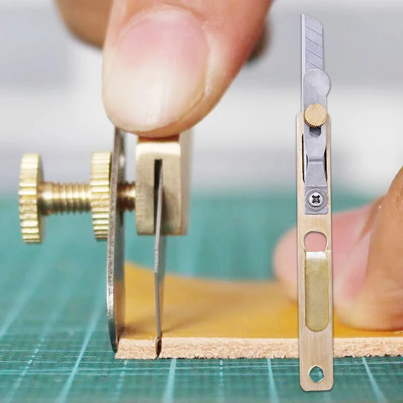 Кожаный нож для резки Практичный Нож позиционирования кожи DIY режущий сплиттер
