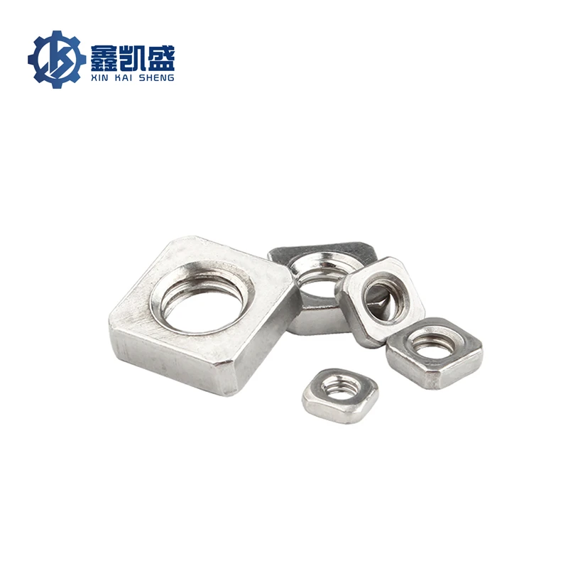 

304 Stainless Steel Square Nut Square Nut M3M4M5M6M8M10M12 Square Fillet Nut Locking Thin Square Screw Cap
