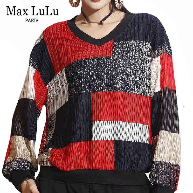 Max LuLu новинка весна 2020 роскошные корейские женские панковские трикотажные