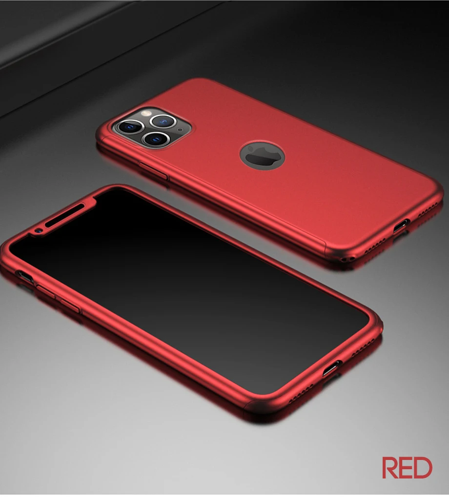 360 полный защитный чехол для телефона для iPhone 8 7 Plus 6 6s чехол 5 5S X 10 Полный Чехол для iPhone 11 Pro XR Xs Max X Чехол