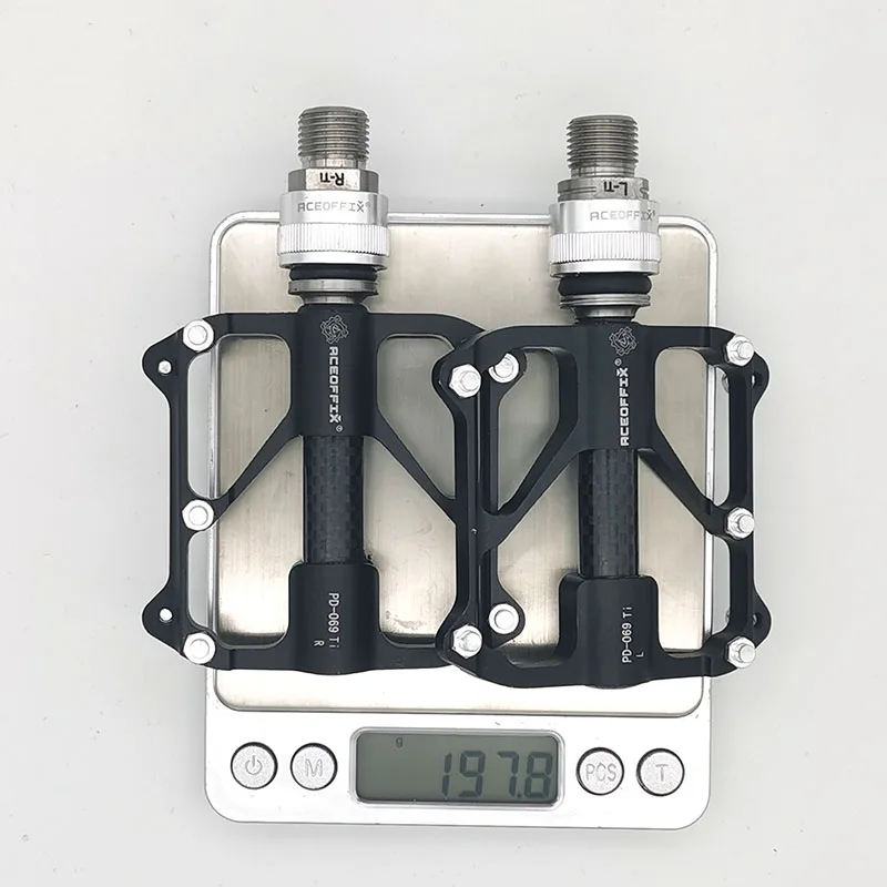 

For Brompton Pedal Ti Axis 3 Bearing Titanium Alloy Quick Release Pedal MKS For 412 Folding Bike Pedal