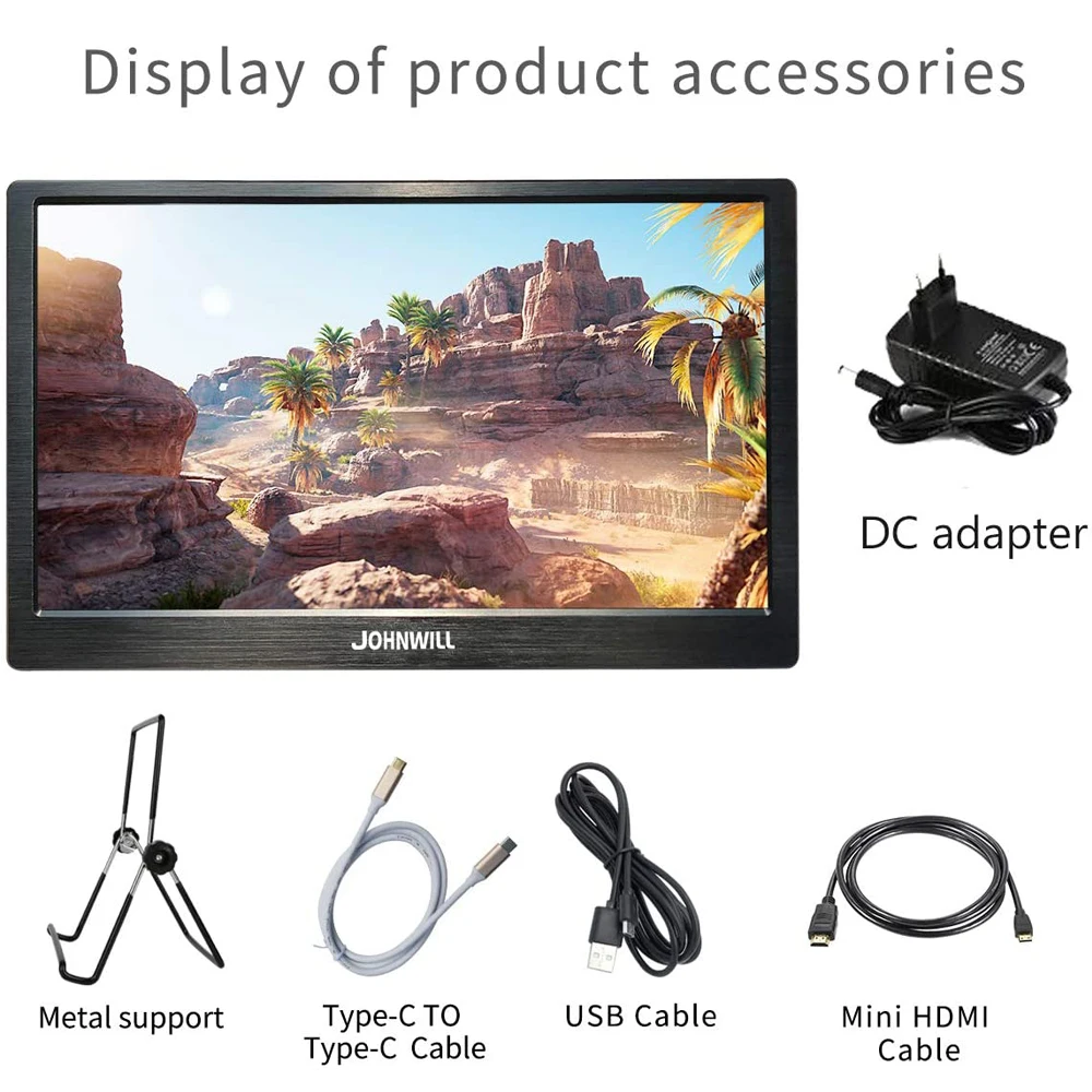 Новый 18 4 &quot4K портативный монитор FHD 3840x2160 IPS ЖК дисплей ПК USB C HDMI вход игровой для
