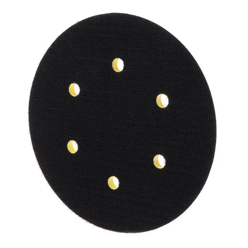 6 Inch 6 Holes Backup Sanding Pad Sanding Disc Backing Pad 5/16"-24 Thread Hook and Loop Abrasive Tools Grinder Accessories images - 6