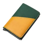 YAMBUTO 2021 Модные Кожаные Туфли смешанных Цвет Rfid карты держатель Алюминиевый бумажник чехол заграничного паспорта тонкая русская Обложка для паспорта и кошелька