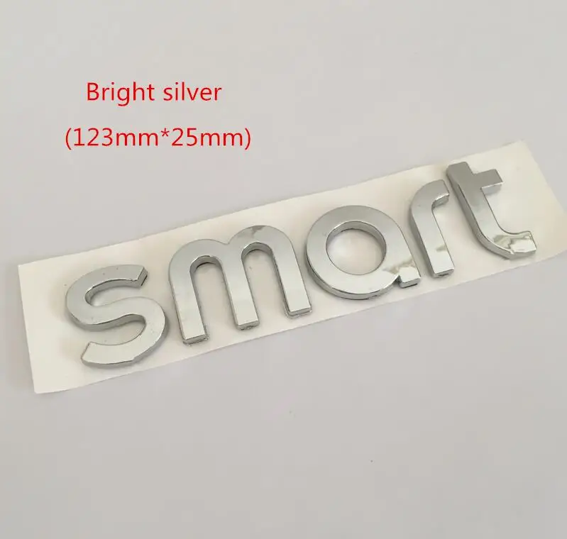 1pcs 3D ABS smart car front hood bonnet emblem rear Truck badge Side sticker for fortwo FORSPEED FORFOUR ROADSTER FORSTARS - купить по