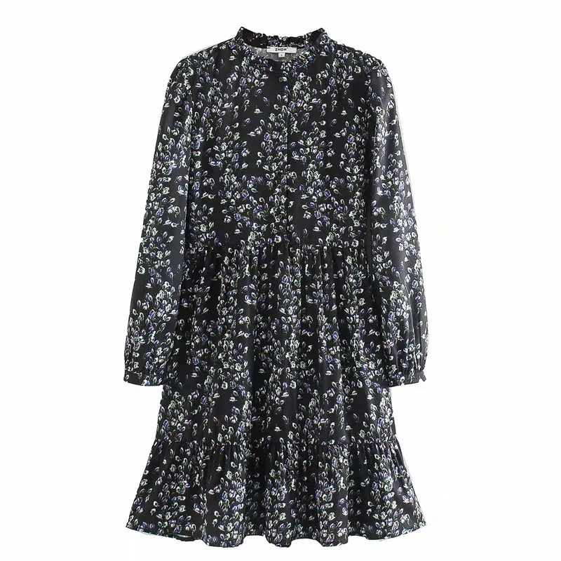 Новое весеннее женское платье с длинным рукавом в европейском и американском