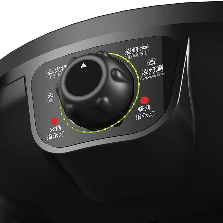 220В антипригарная электрическая сковорода для Барбекю Сковорода