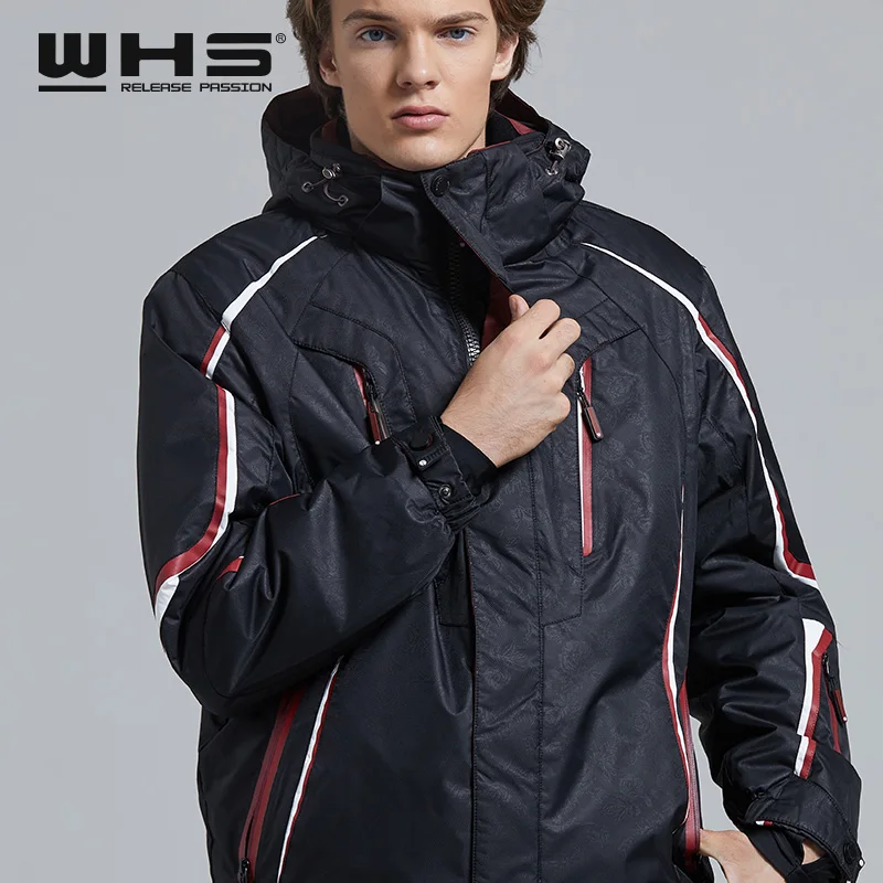 WHS горячая Распродажа, лыжные куртки для мужчин, ветронепроницаемое теплое пальто, Мужская водонепроницаемая куртка для сноуборда, спортивная одежда для подростков, зимняя одежда