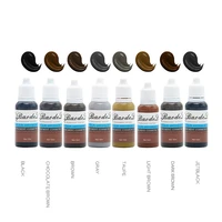 microblading pigment 8 colours 15ml tattoo ink makeup eyebrow inks lips eye line tattoo color eyebrow tattoo color inks
