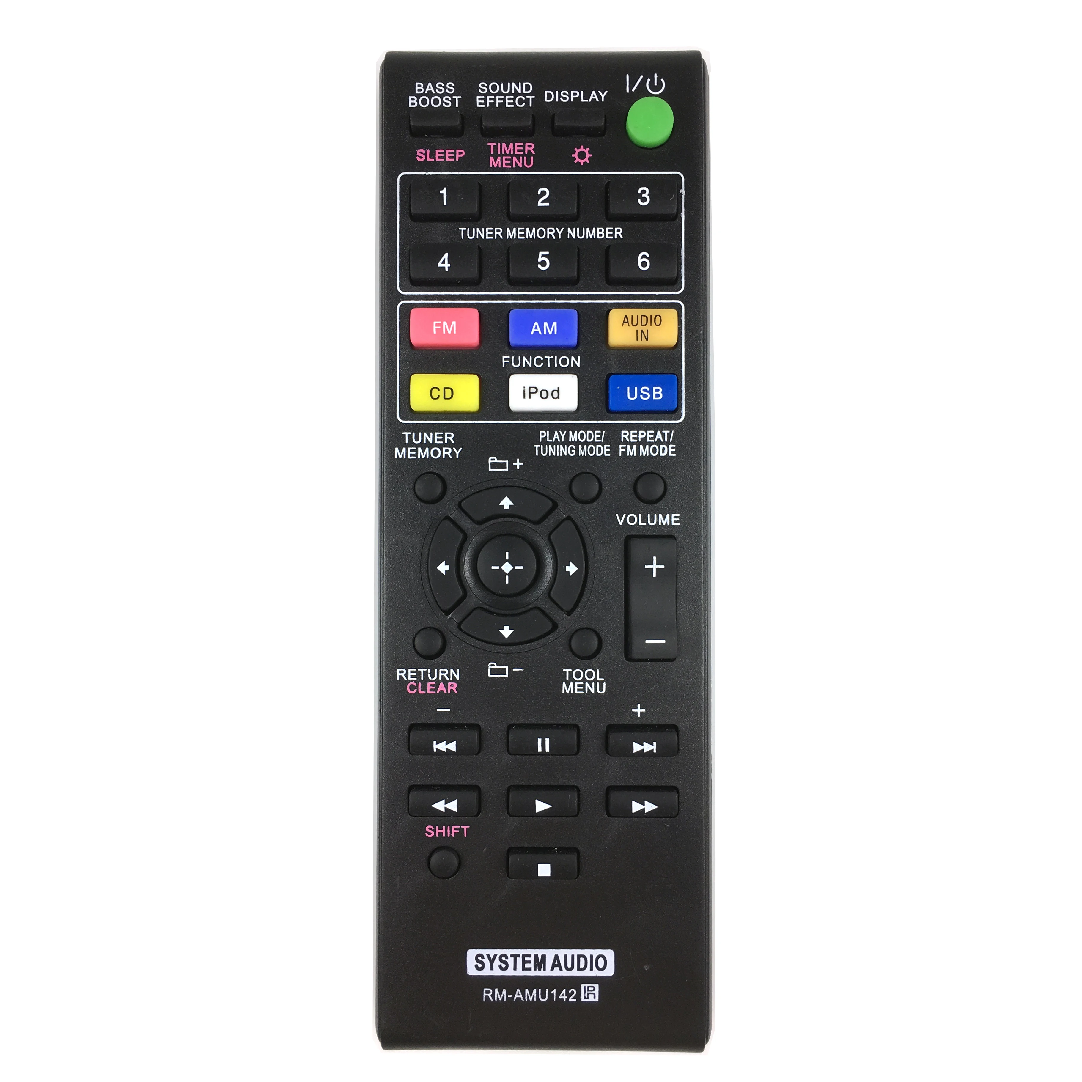 

RM-AMU142 New Universal Replacement Remote Control For Sony CMT-V9 CMT-V10IP CMT-V10IPN CD Micro Hi-Fi CMT-50IP Audio System