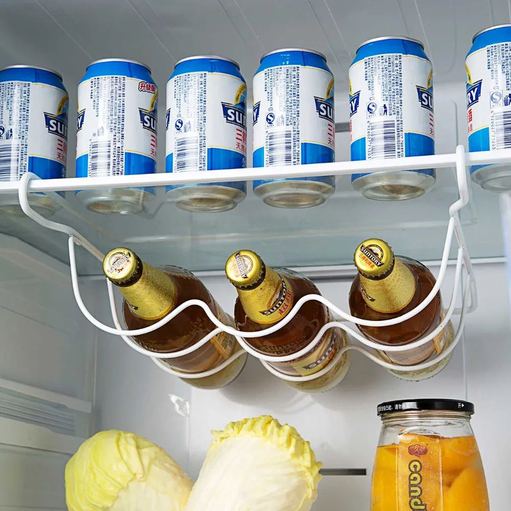 Refrigerator Kitchen Rack Shelf Can Beer Wine Bottle Holder Organizer Storage Fridge Shelves | Дом и сад