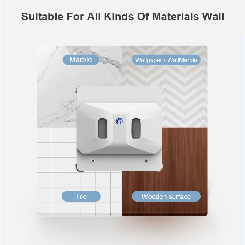 

Window Cleaning Robot Vacuum Cleaner 15M Remote Control 2.4G Smart Window Cleaner Robot for Glass Tile Door Bathroom