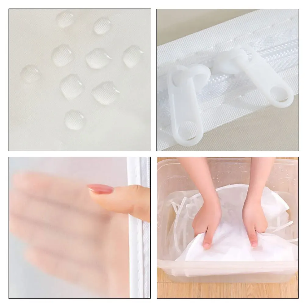 

Dustproof Suit Hanging Garment Bag Lightweight Clothing Dust Cover Translucent Hanging Closet Organizer Clothes Dress Protector