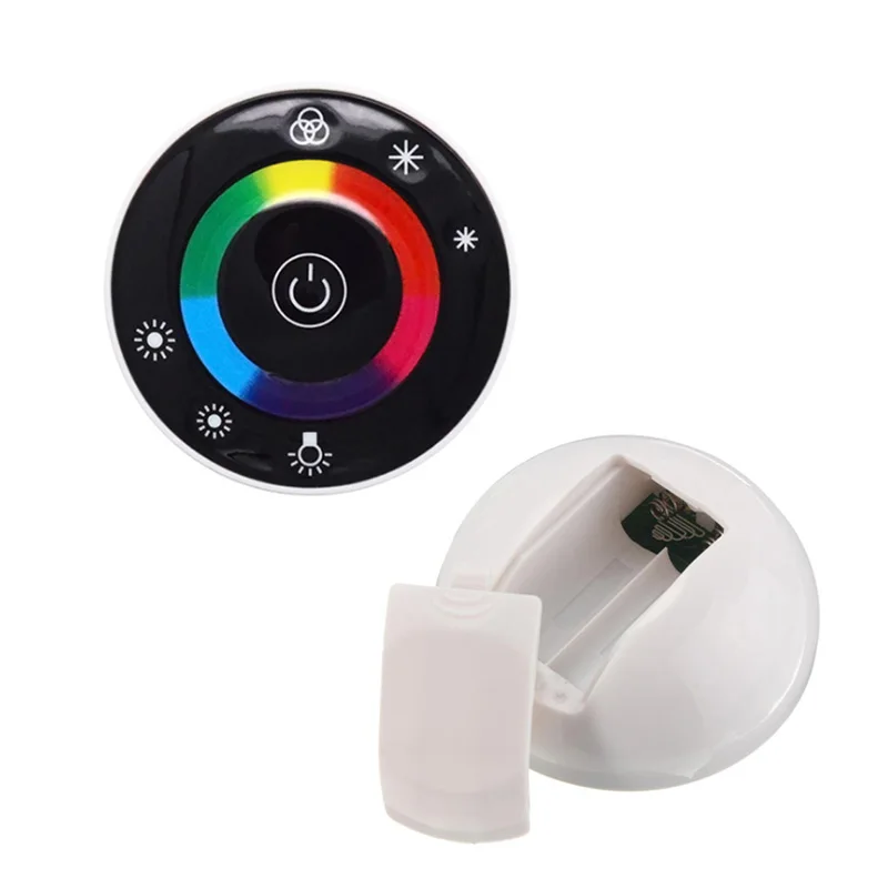 DC12V 24V круглая Сенсорная панель RGB контроллер беспроводной светодиодный диммер переключатель контроллер с регулируемой яркостью для светодиодный RGB светодиодная лента