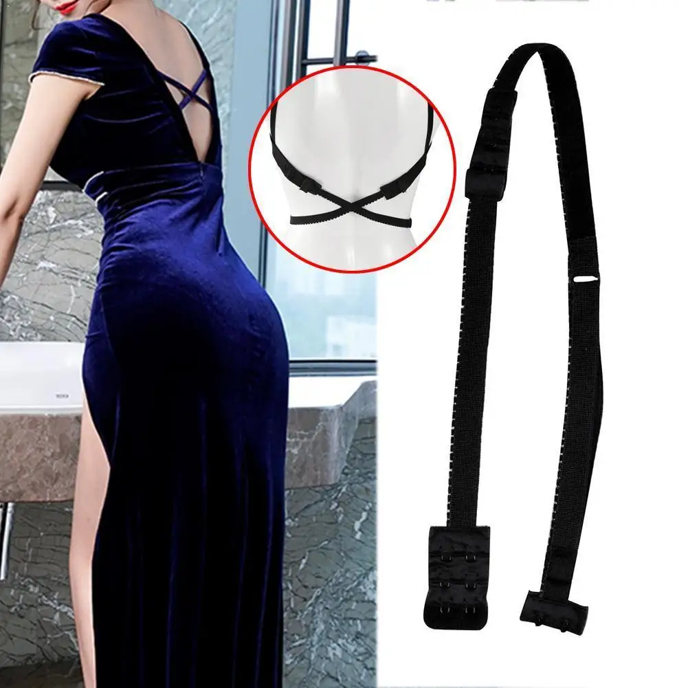 

Women Low Back Bra Straps Adjustable Converter Fashion Belt Dresses Fully Sexy For Low-back Backless Bra Extenders Hook Bra