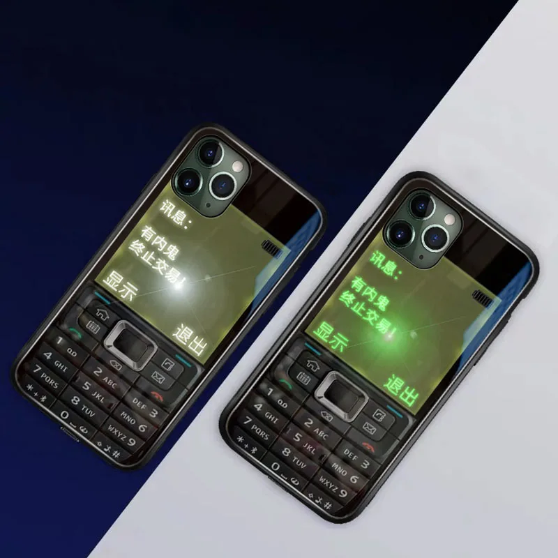 Умный светодиодный светящийся чехол для телефона iphone 7 8 s Чехол Mofi Nokia узор Apple plus