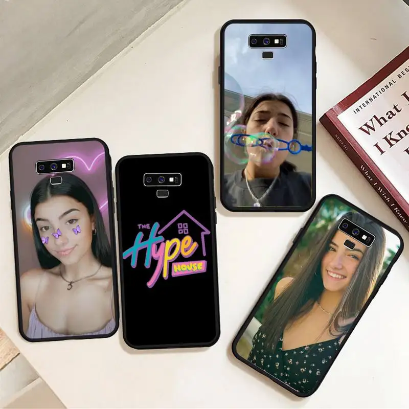 

Beautiful charli damelio funny cute Phone Cases For Samsung A50 A51 A71 A20E A20S S10 S20 S21 S30 Plus ultra 5G M11 funda cover