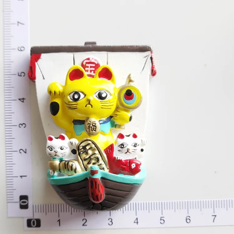 Магниты на холодильник туристический сувенир Япония сокровище корабль Фортуна