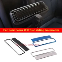 for ford focus mk4 2019 2020 stainless steel car rear cup holder button cover center console cup slot protect trim accessories