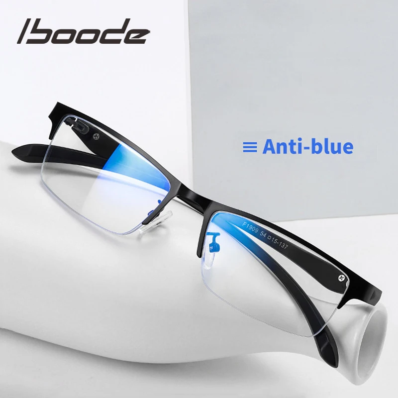 Iboode анти голубой свет компьютерные очки мужские радиационные оптические оправа