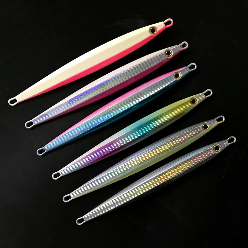 SEWS-6Pcs/лот 16.5cm160Gknife джиггинг металлическая ложка высокое качество VIB