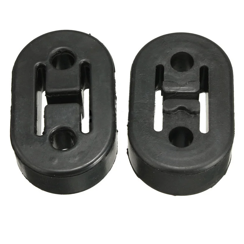 

2pcs General Exhaust Mount Repair Hanger Bracket Heavy Duty Rubber Replacement Top Rubber Black Automotive Tools Car Accessories