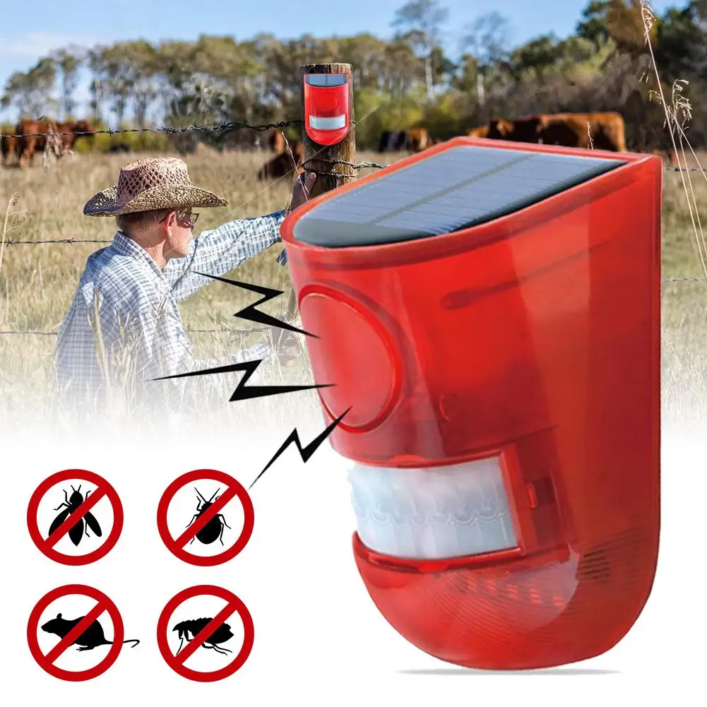 Беспроводная защита дома гаража охранная сигнализация Солнечный уличный датчик