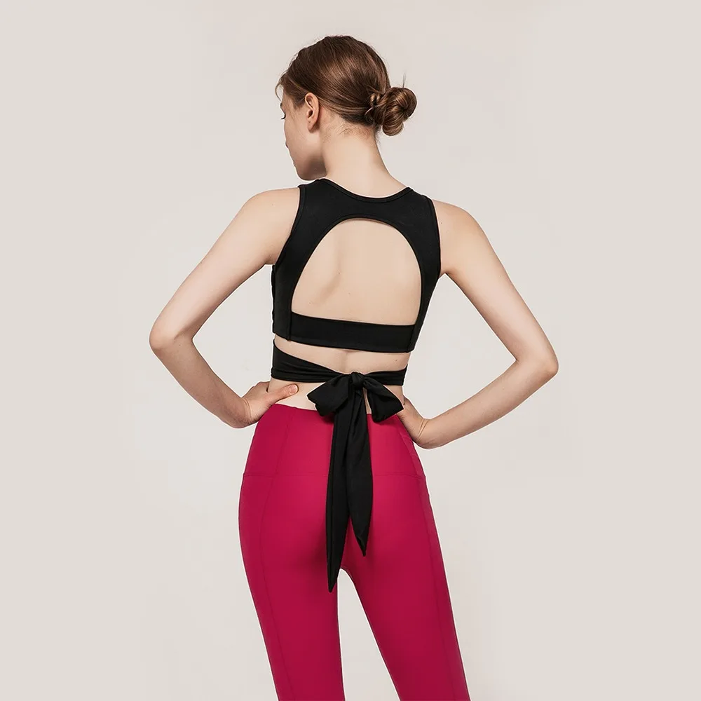 

Women Strap Seamless Soft Shockproof Breathable High Waist Yoga Bra Gym Fitness Clothing Sportswear Crop Top Workout Sports Bra