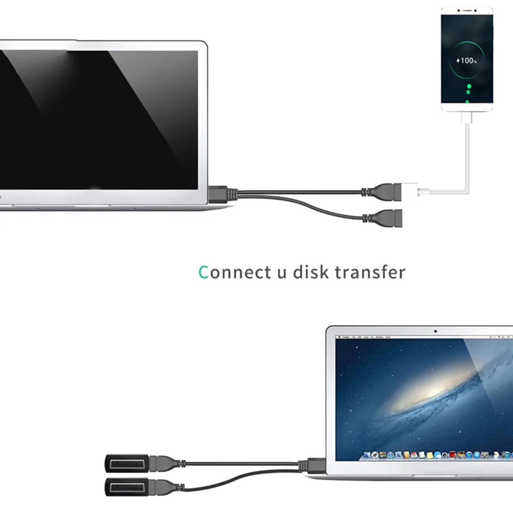 Usb кабель для зарядки удлинитель USB 2 0 A 1 male to Dual Female Data Hub адаптер питания|Кабели