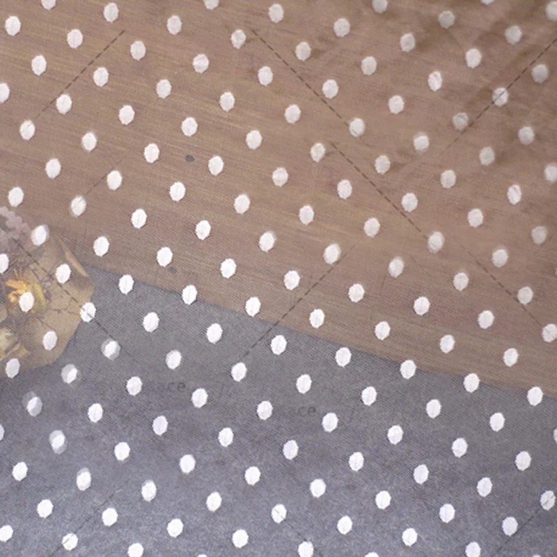 2 м/лот смешанные стили 150 см Высокое качество сетка Марля точки стрейч ткань