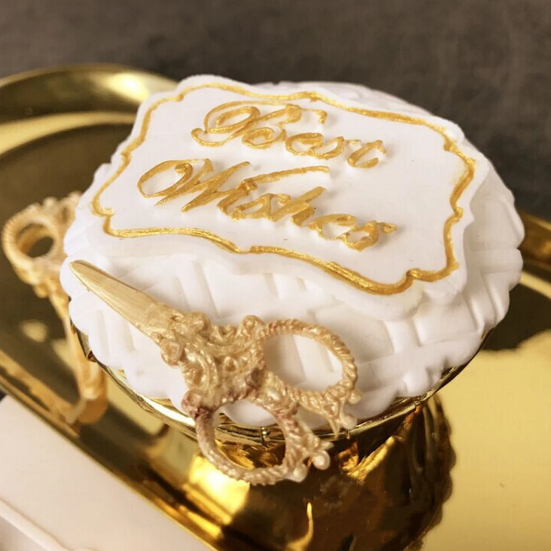 Форма для выпечки 1 шт. силиконовая форма помадки торта в форме ножниц