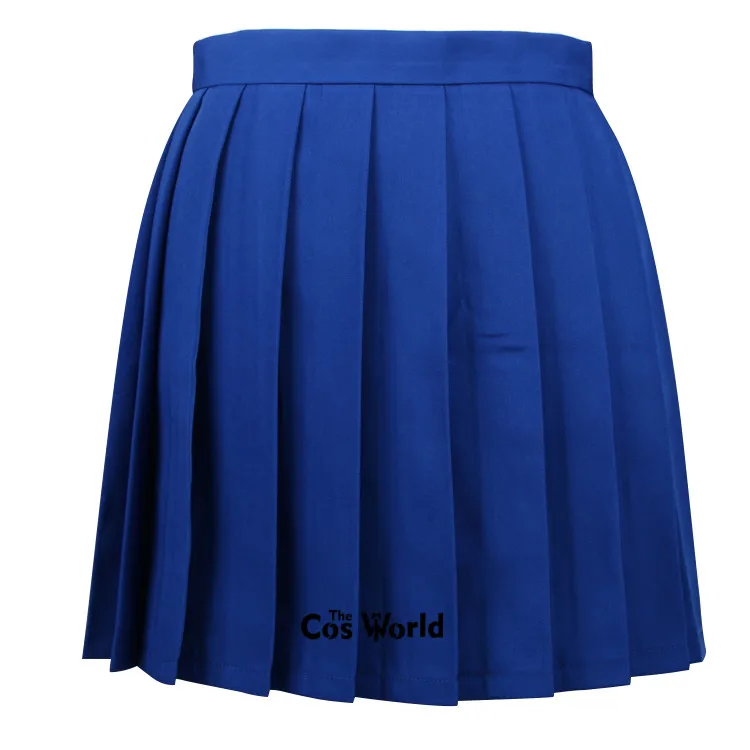Royalblue XS-3XL 17 одноцветное Цвета девушки девушка Высокая талия плиссированные юбки женские платья для JK школьная Униформа студентов ткани - Color: Royalblue