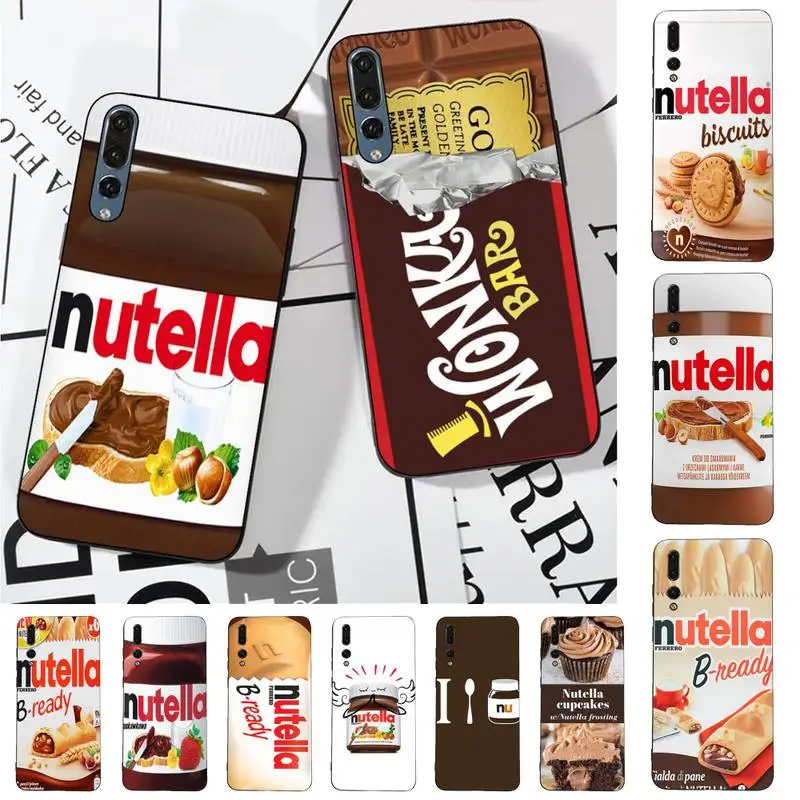

Yinuoda Chocolate Nutella Phone Case for Huawei P30 40 20 10 8 9 lite pro plus Psmart2019