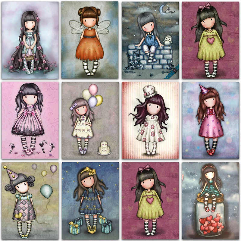 

5D DIY Diamond Painting Kit Paint Cartoon Comics Girl princess Home Decor Full Square&Round embroidery mosaic Cross stitch art