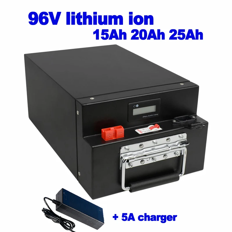 Литий ионный аккумулятор 26S 96v 15Ah 20Ah 25Ah 50A smart BMS lipo 5000w ebike scooter solar energy светильник