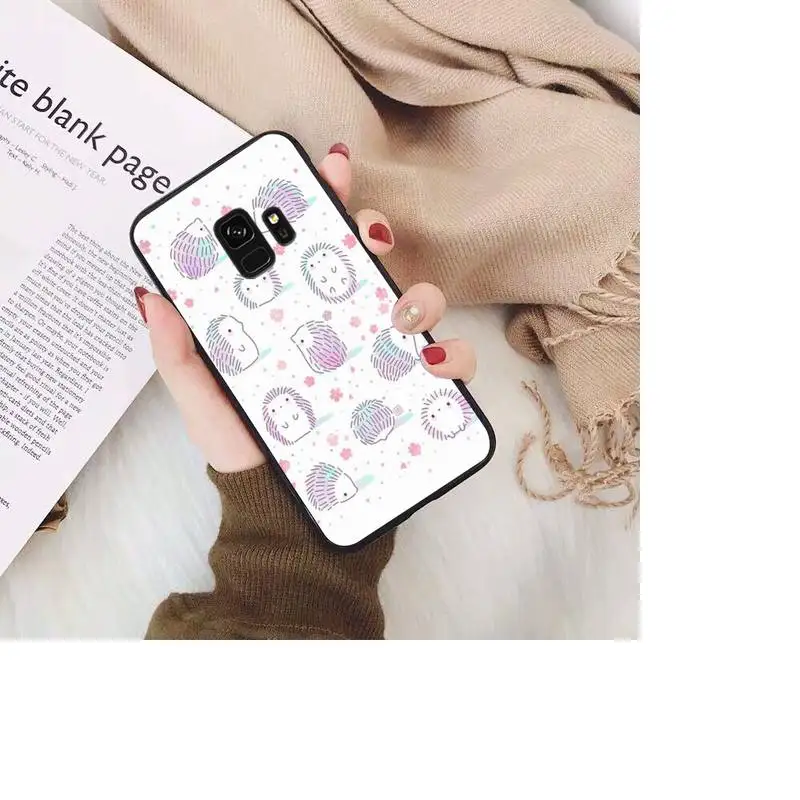 

cute cartoon hedgehog Phone Case For Samsung Galaxy S20 S10 Plus S10E S5 S6 S7edge S8 S9 S9Plus S10lite 2020