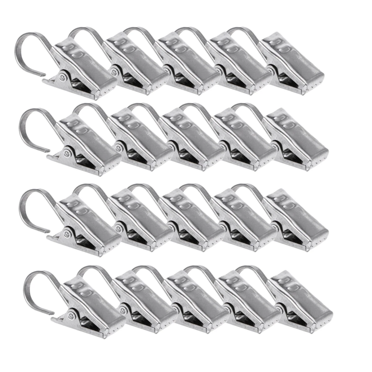 

40pcs Curtain Clips Durable Pratical Convenient Curtain Hook Bathroom Accessories for Bedroom