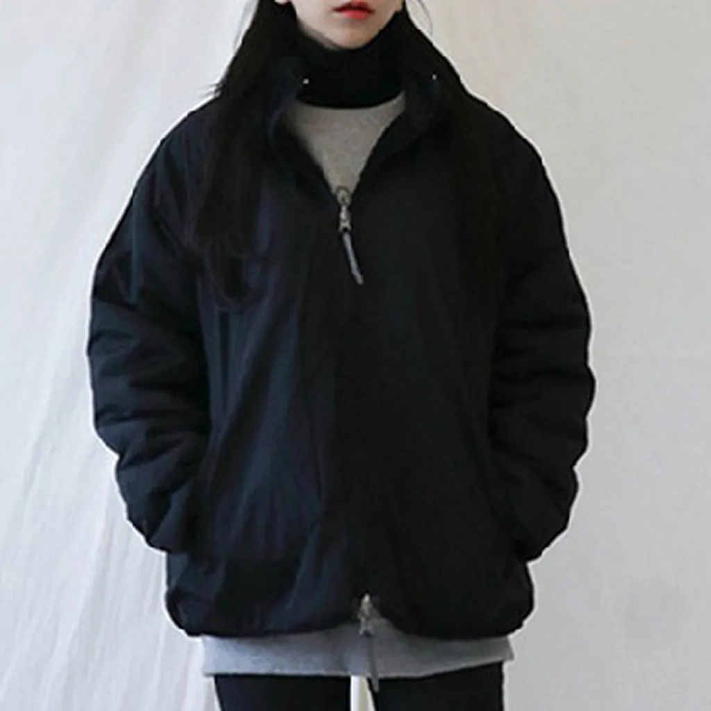 HSU 2019 Новое поступление женская верхняя одежда со стоячим воротником в стиле