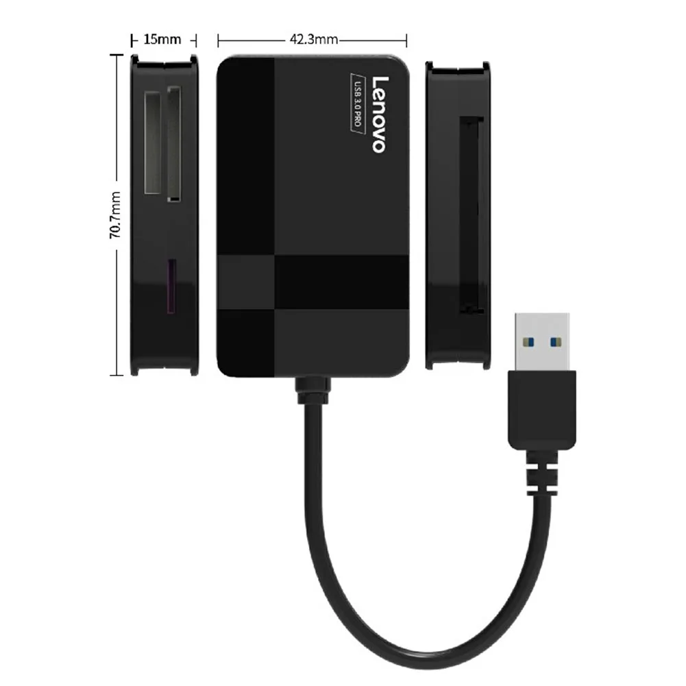 Кардридер Lenovo D302/D303 устройство для чтения SD карт памяти USB 3 0 5 Гбит/с 4 в 1 кардридер
