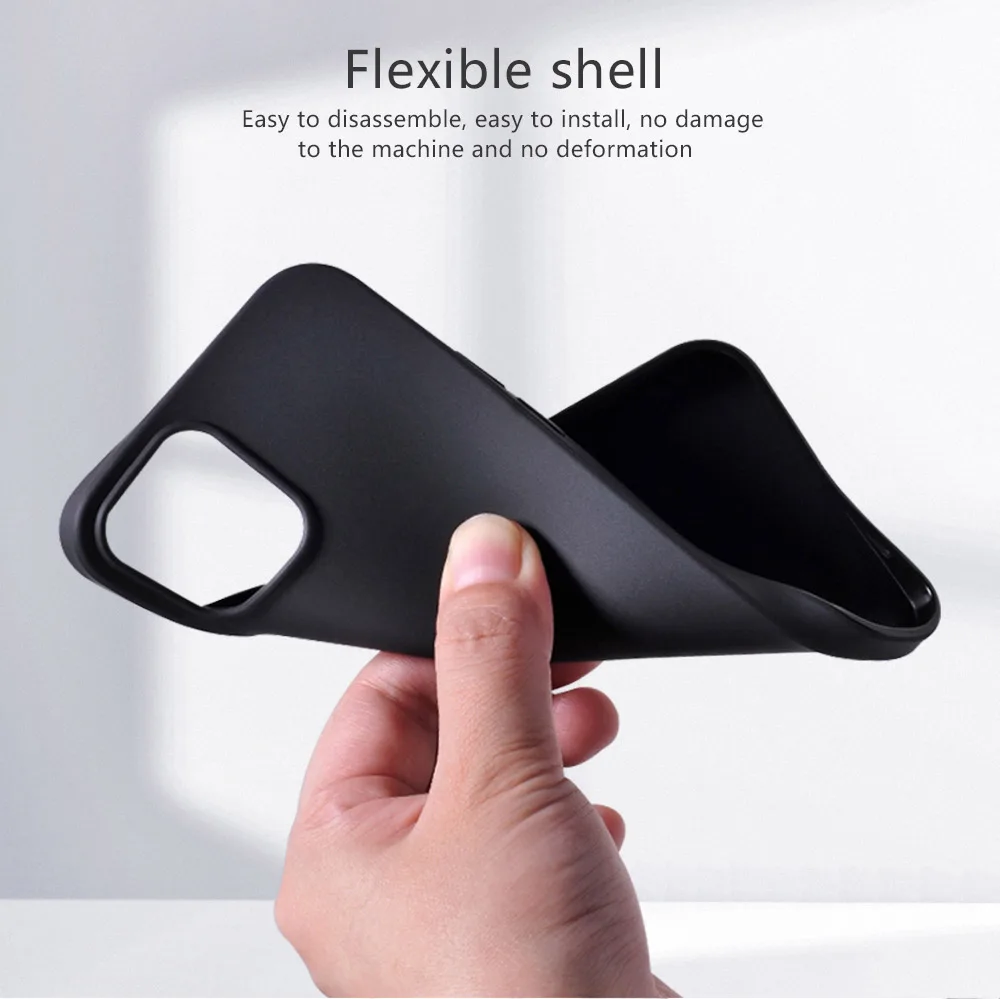 

Initial Letter Cover For iPhone 12 Pro 11 Pro Max SE 2020 X XR XS 7 8 6s Plus Phone Cases Matte Black TPU Soft Coque Funda Capa