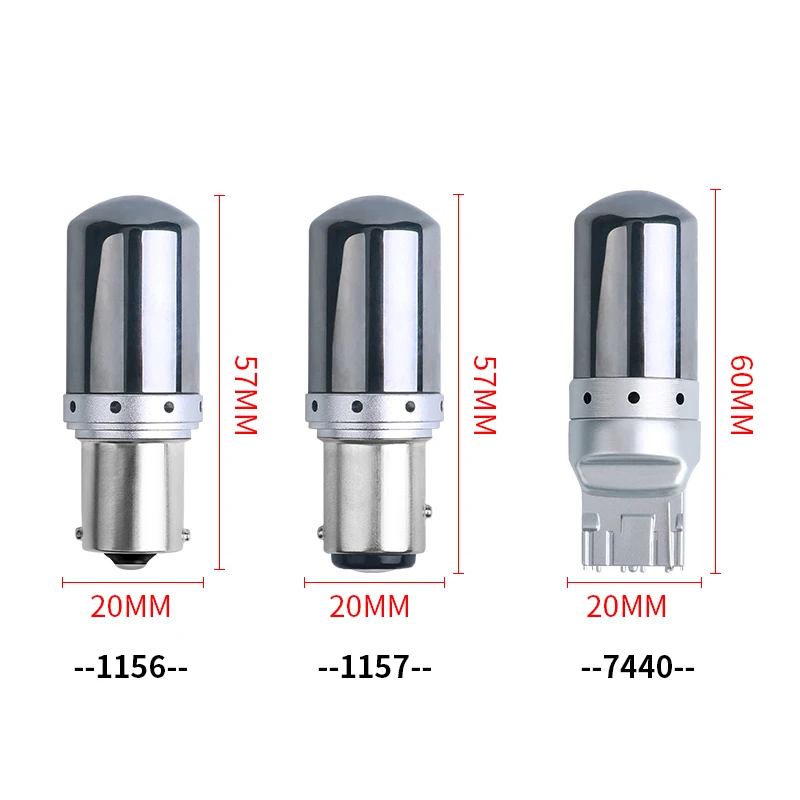 Светодиодная лампа CANBUS 1156 BA15S P21W BAY15D BAU15S PY21W T20 светодиодный 7440 W21W W21/5W 12 В - купить
