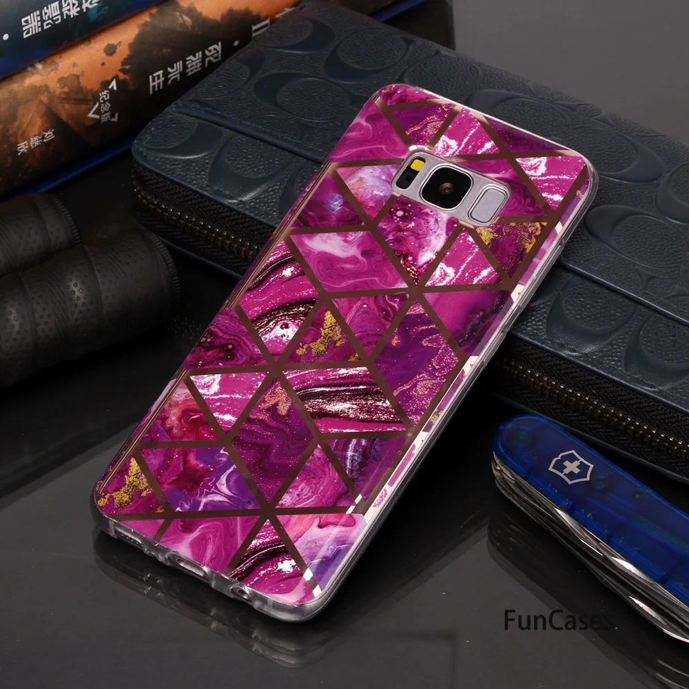 Простые Чехлы для сотовых телефонов чехлы etui Samsung S8 деловые Galaxy armor мягкий